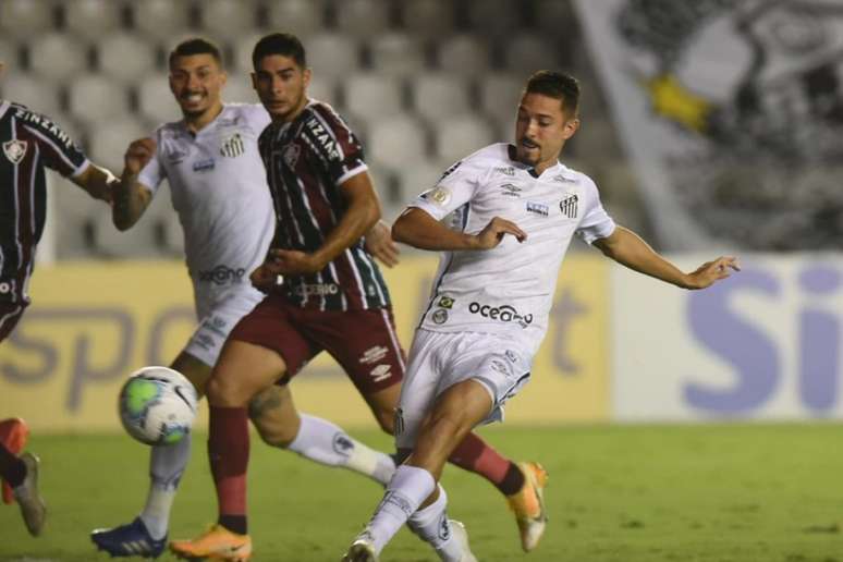 Jean Mota fez o gol do Santos no empate contra o Fluminense (Foto: Ivan Storti/Santos FC)