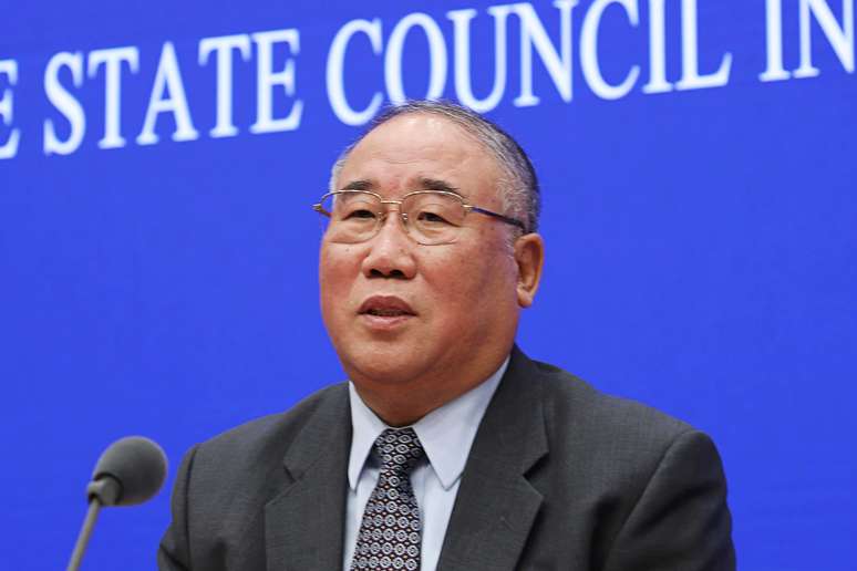 Xie Zhenhua durante entrevista coletiva em Pequim
26/11/2018 REUTERS/Stringer