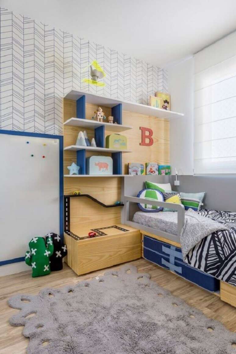 30. Decora&ccedil;&atilde;o de quarto para crian&ccedil;a menino &ndash; Foto: Mam&atilde;eAchei!