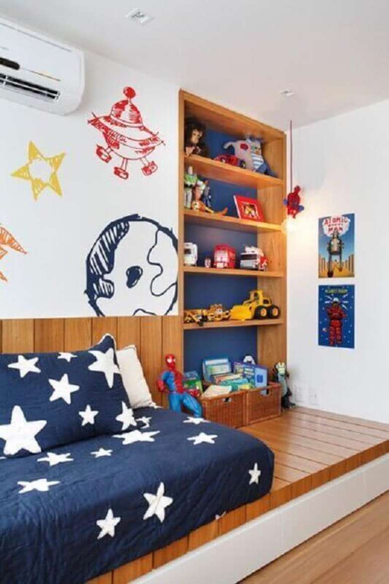 3. Prefira uma base em cores claras para a decora&ccedil;&atilde;o de quarto para crian&ccedil;a pequeno &ndash; Foto: Arkpad