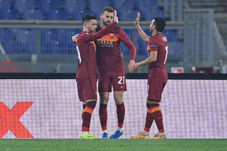 Roma derrotou o Braga nesta quinta-feira (Foto: ALBERTO PIZZOLI / AFP)