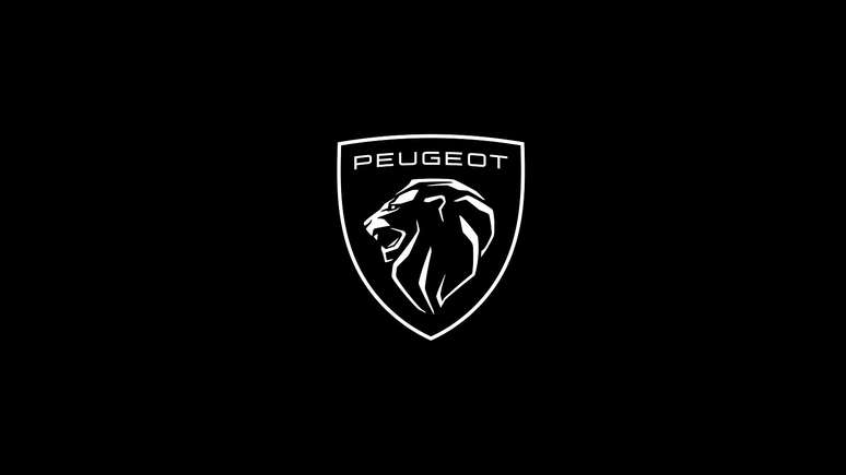 Novo logotipo da Peugeot em versão preta.