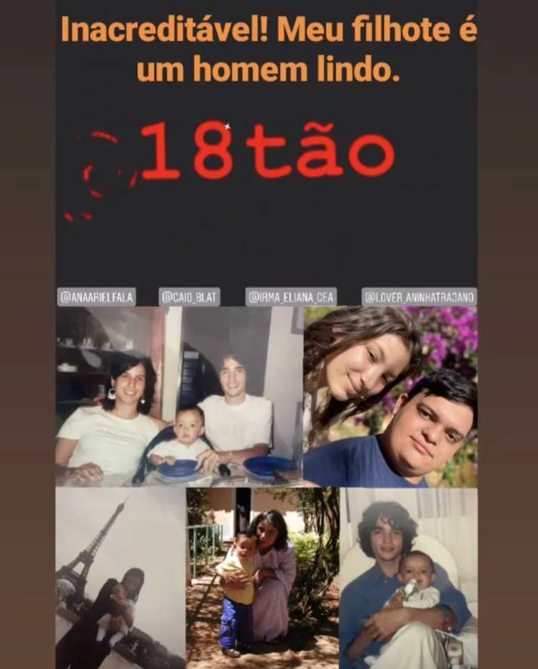 Nos stories do Instagram, Caio Blat fez homenagem ao filho Antonio