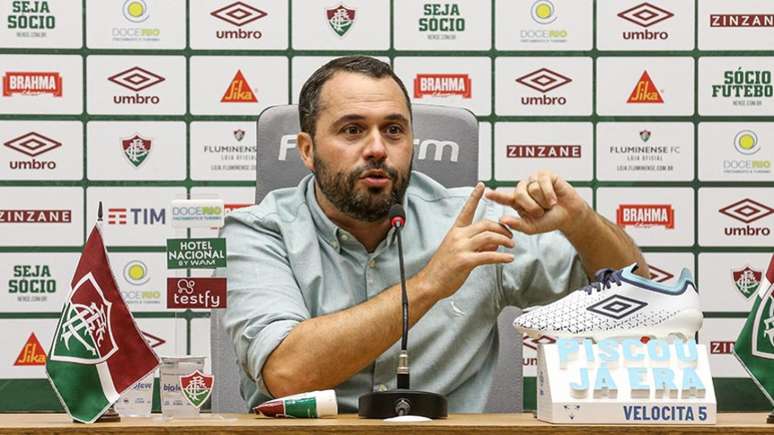 'Qualquer contratação dentro da próxima semana terá três dias e depois já vai ter jogo para entrar em um time que já performa e dá resultado', diz mandatário do clube (LUCAS MERÇON / FLUMINENSE F.C.)