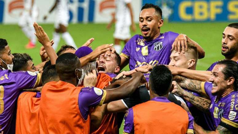 Ceará conseguiu a vitória no último lance da partida (Foto: Divulgação Twitter Brasileirão)