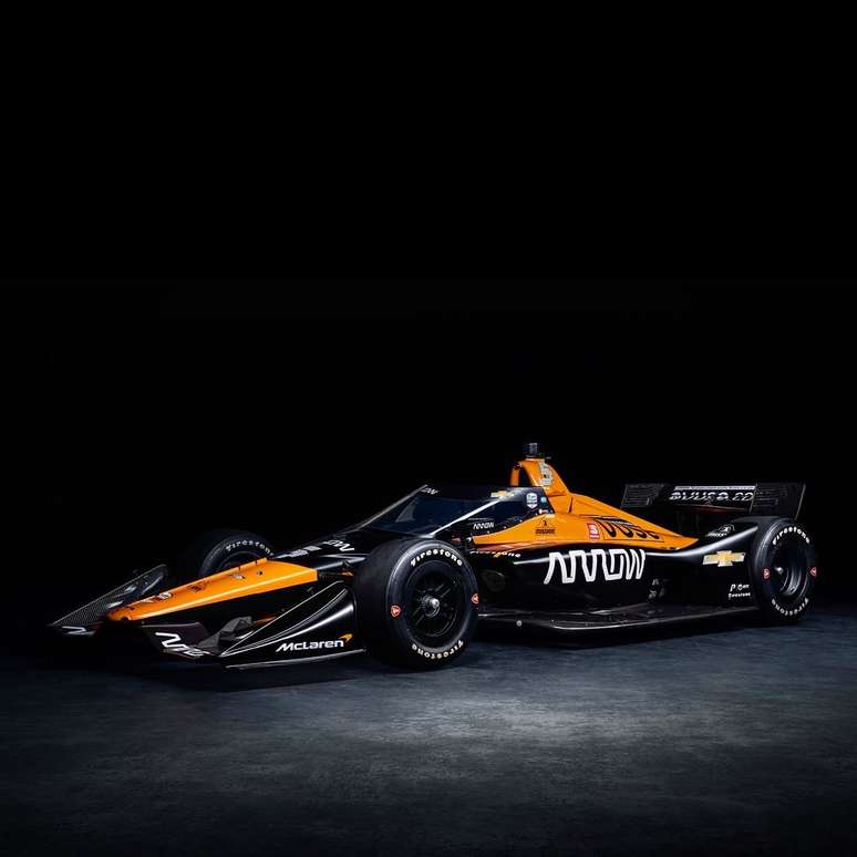 A McLaren apresentou os carros para a temporada 2021. Na foto, de Pato O'Ward 