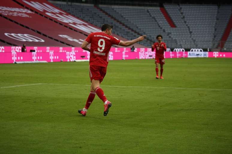 Lewandowski chegou a 27 gols no Campeonato Alemão (Foto: Divulgação/Bayern)