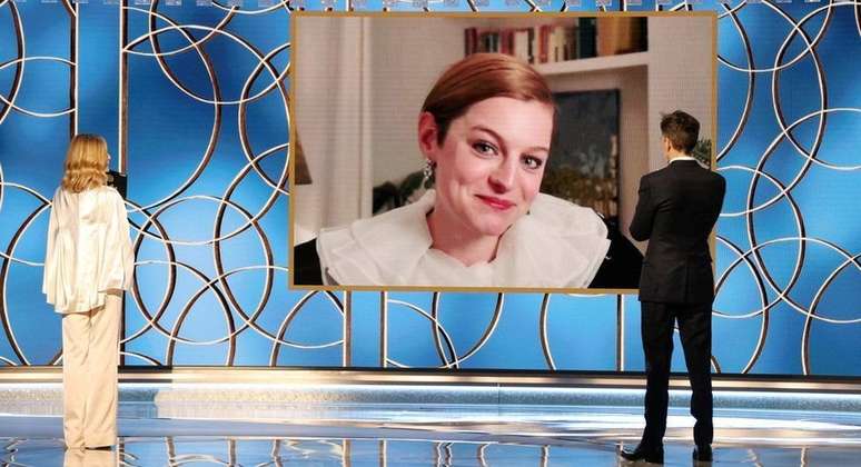 Emma Corrin ganhou por sua interpreta&ccedil;&atilde;o da princesa Diana em "The Crown"