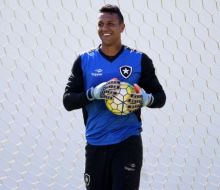 Sidão em treino do Botafogo (Foto:Vitor Silva/SSPress/Botafogo)