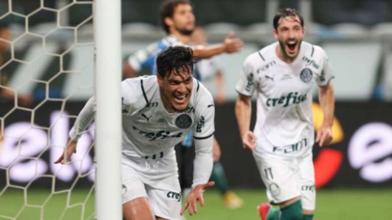 Gómez marcou seu 6º gol na temporada (Foto: Cesar Greco / SE Palmeiras)