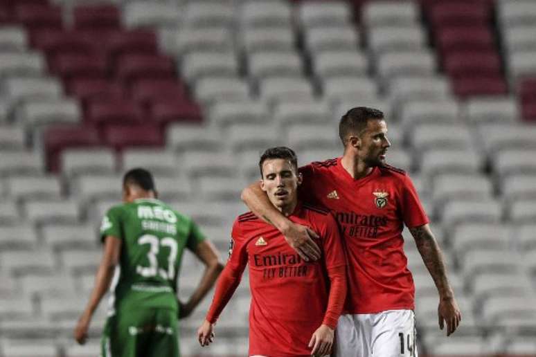 Benfica derrotou o Rio Ave nesta segunda-feira(Foto: PATRICIA DE MELO MOREIRA / AFP)