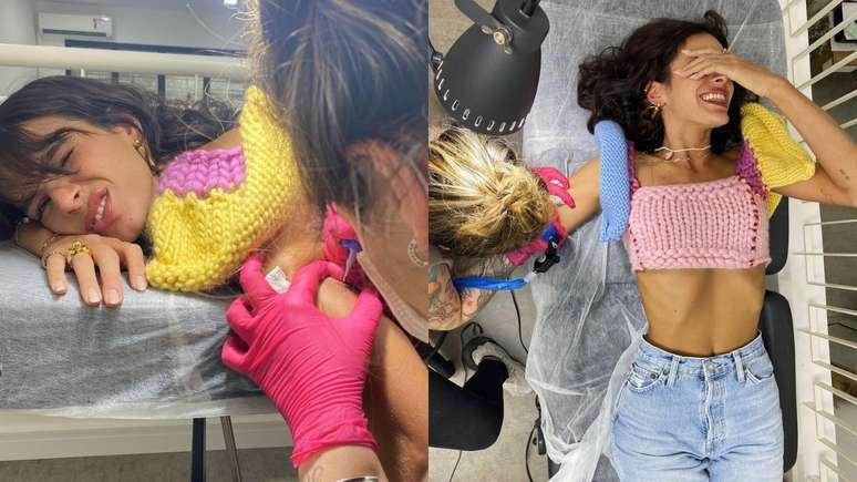 Bruna Marquezine faz novas tatuagens e posta nas redes sociais