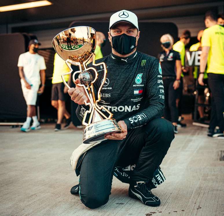 Nona vitória na carreira de Valtteri Bottas no GP da Rússia, em Sochi (2020).