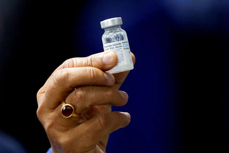 Dose da vacina da Bharat Biotech
16/01/2021
REUTERS/Adnan Abidi