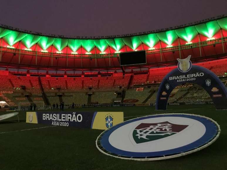 Maracanã em dia de jogo do Fluminense pelo Campeonato Brasileiro (Foto: Reprodução/Twitter)