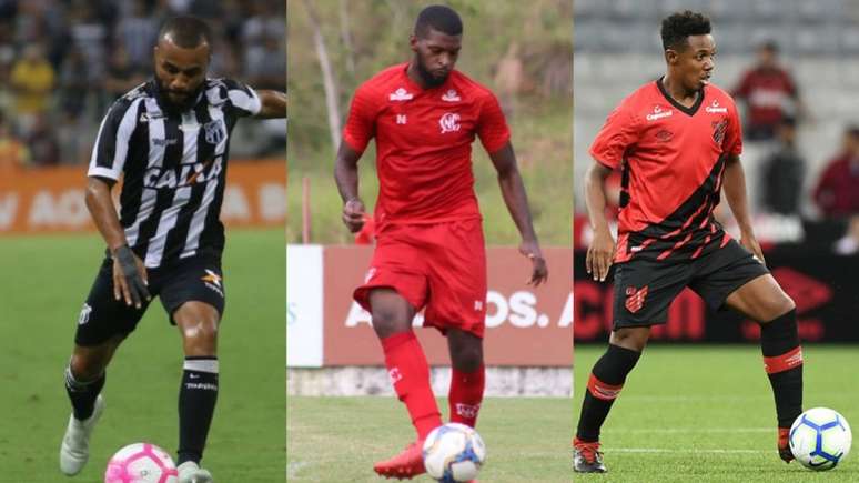 Samuel Xavier, Rafael Ribeiro e Wellington são reforços do Fluminense (Foto: Montagem Lance!
Fotos: Divulgação /Ceará; Léo Lemos / Comunicação CNC; Divulgação / Athletico Pr)