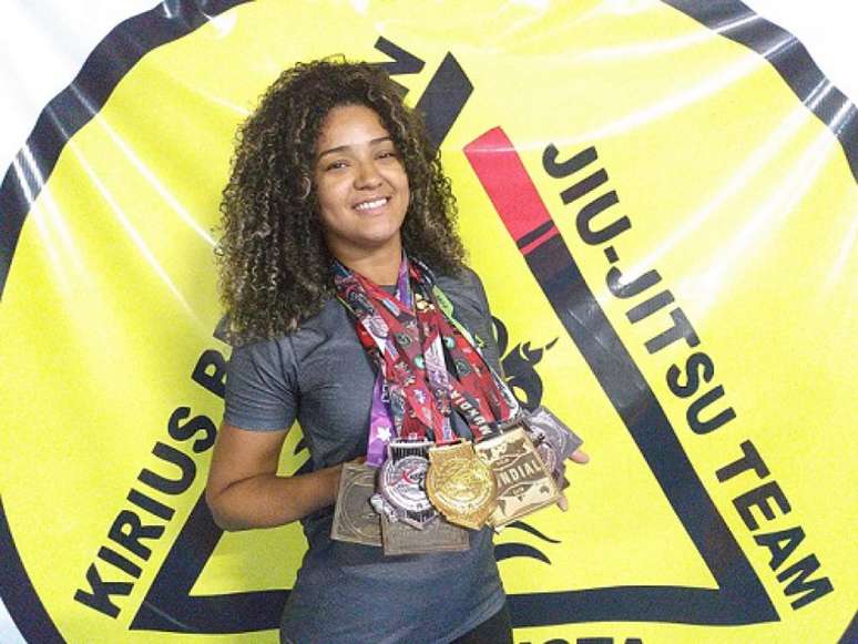 Fernanda Santos, da equipe Kirius Brazilian Jiu-Jitsu quer brilhar na temporada de 2021 (Foto: Arquivo Pessoal)