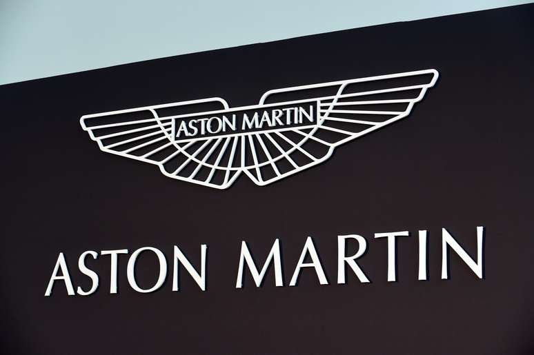 Logo da Aston Martin 
 6/12/2019   REUTERS/Rebecca Naden