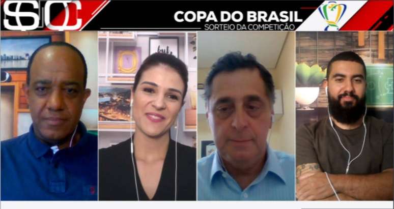 Em casa, integrantes dos programas da ESPN Brasil participavam de atração de forma inédita (Reprodução/ESPN Brasil)