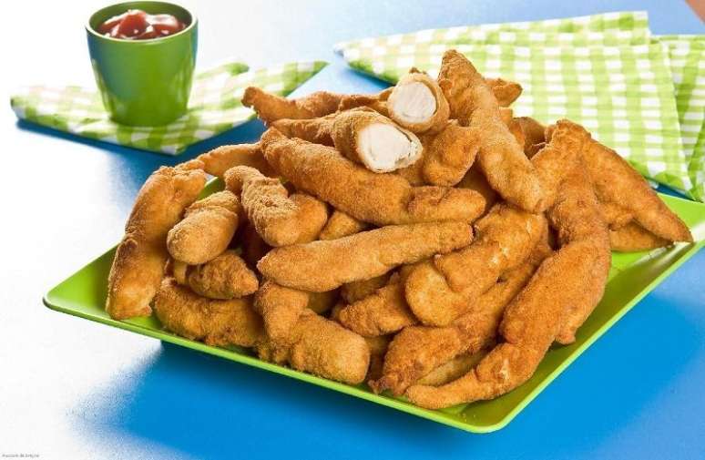 Receitas de bife e frango em tiras