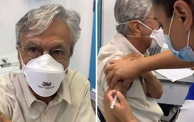 Caetano Veloso é vacinado nesta quinta-feira, 4, no Rio de Janeiro