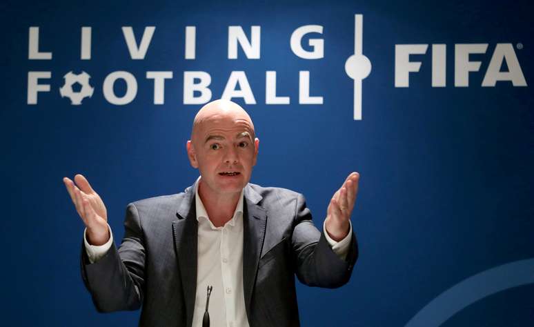 Presidente da Fifa, Gianni Infantino 
 30/9/2021   REUTERS/Arnd Wiegmann