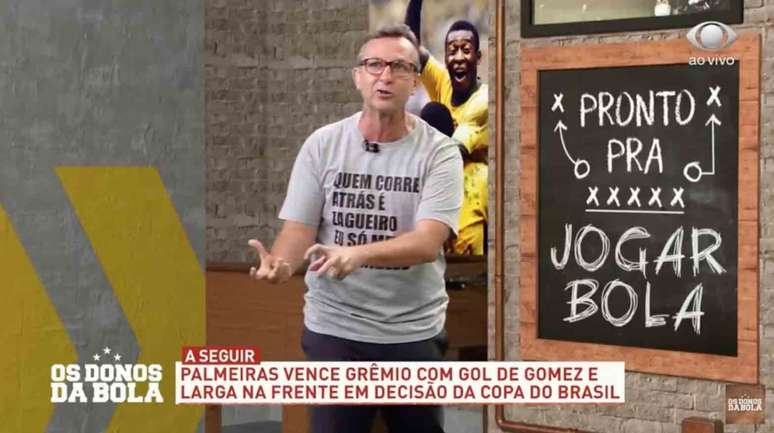 Revoltado, Neto desabafa no programa 'Os Donos da Bola' (Reprodução/Band)