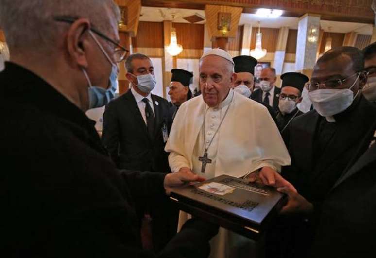 Papa Francisco se reuniu com religiosos em catedral sírio-católica de Bagdá