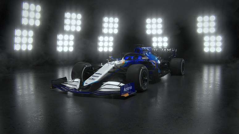 Novo Williams FW43B traz layout com mais destaque para o azul. 