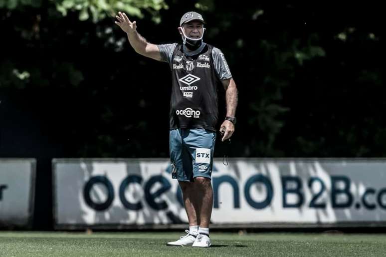 Titulares do técnico Ariel Holan fizeram apenas um treino regenerativo (FOTO: Divulgação/ Twitter do Santos)