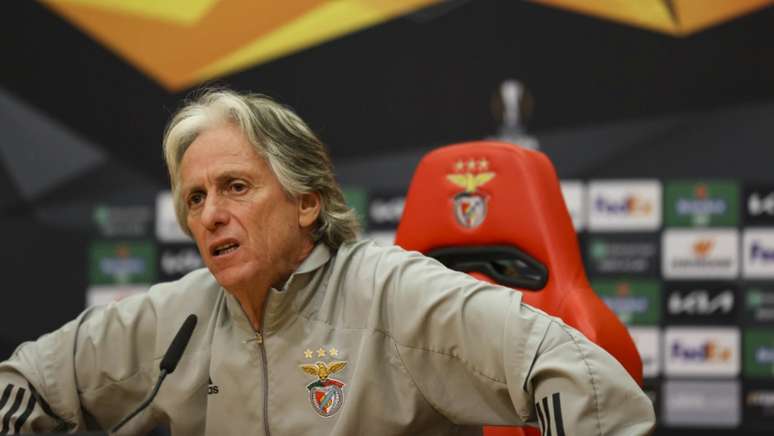 Jorge Jesus vive momento conturbado no Benfica (Foto: Tânia Paulo/SL Benfica)