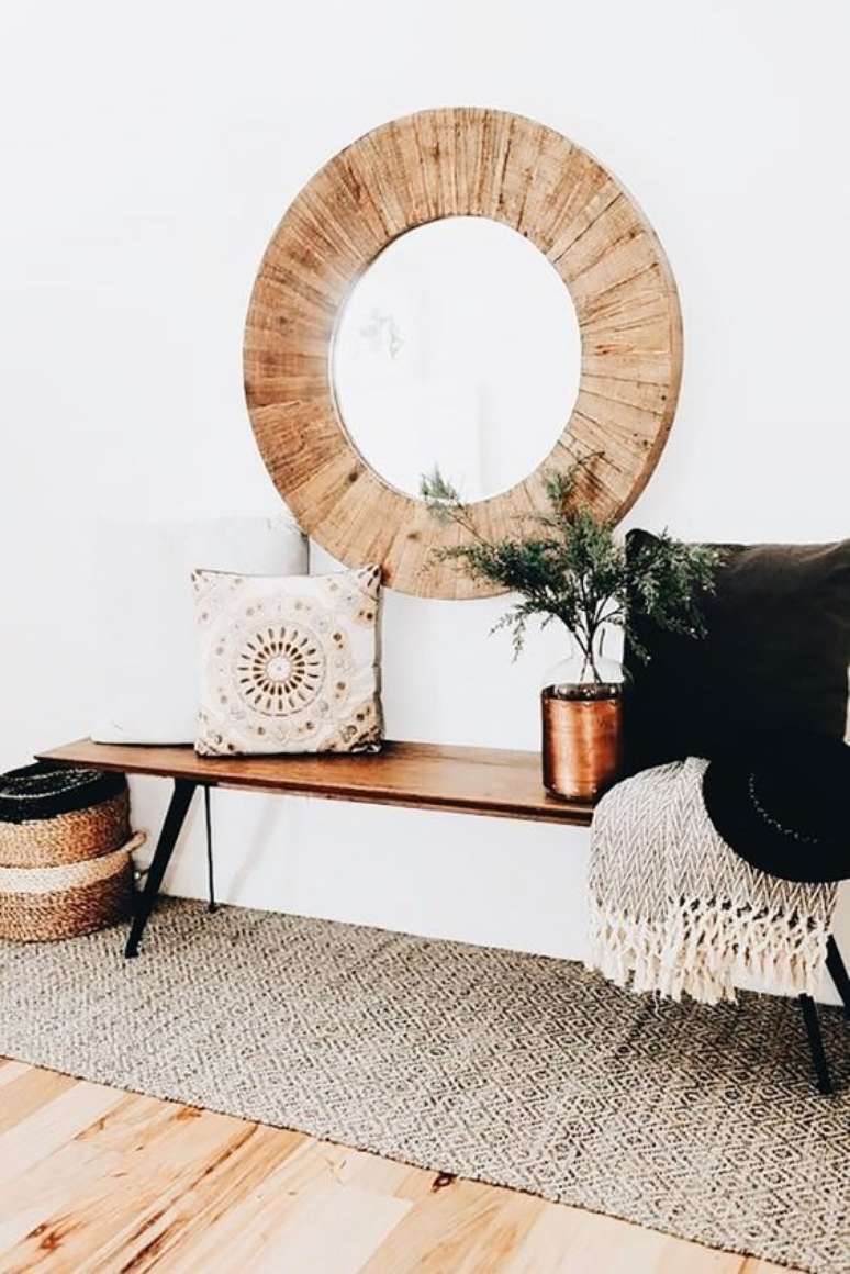 19. Aparador retro na decoração boho chic – Foto Pinterest