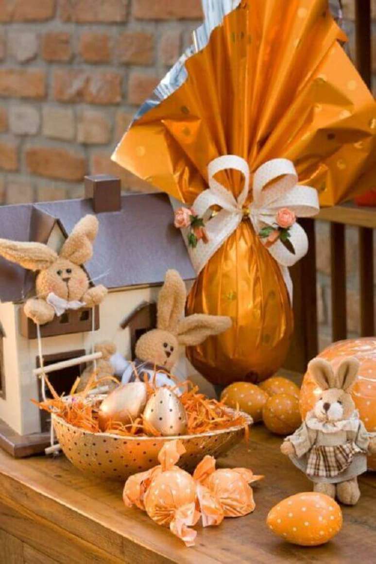 16. Além dos ovos de chocolate, também utilize coelhos para a decoração de Páscoa – Foto: Pinterest