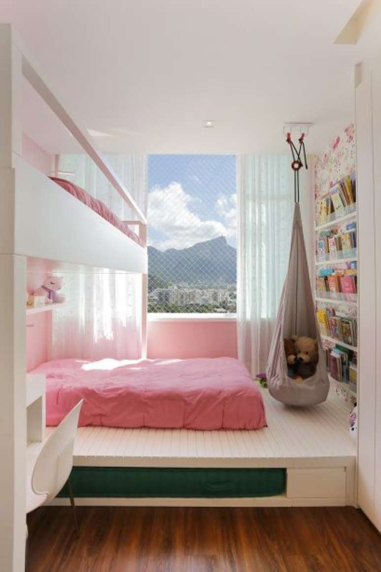 55. Quarto infantil branco e rosa – Foto Casa Claudia