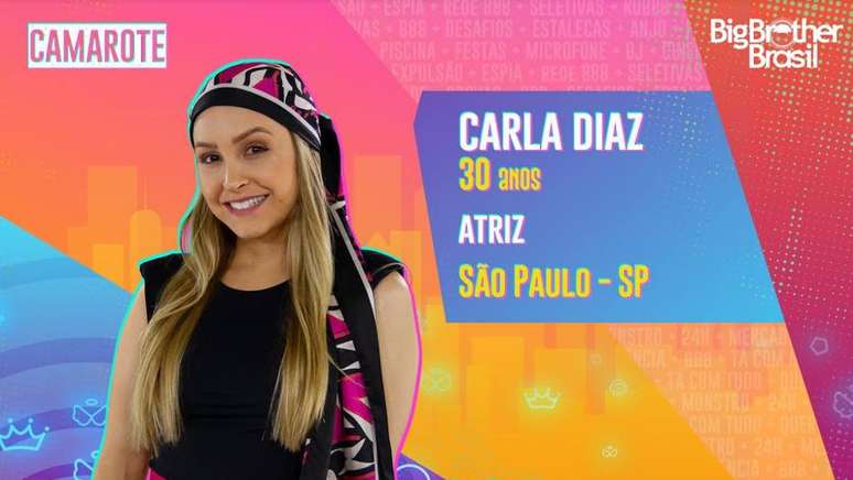 A atriz Carla Diaz voltou nesta quinta-feira, 9, do paredão falso no BBB21