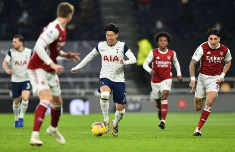 No último duelo, Son foi um dos destaques do Tottenham (GLYN KIRK / POOL / AFP)