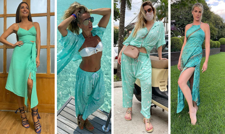 Patricia, Adriane, Fernanda e Ana de verde (Fotos: Reprodu&ccedil;&atilde;o/Instagram)