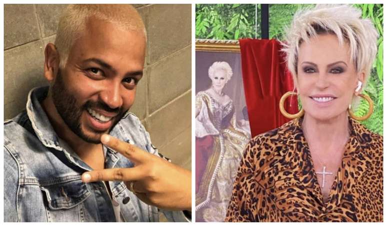 O rapper Projoga e a apresentadora Ana Maria Braga