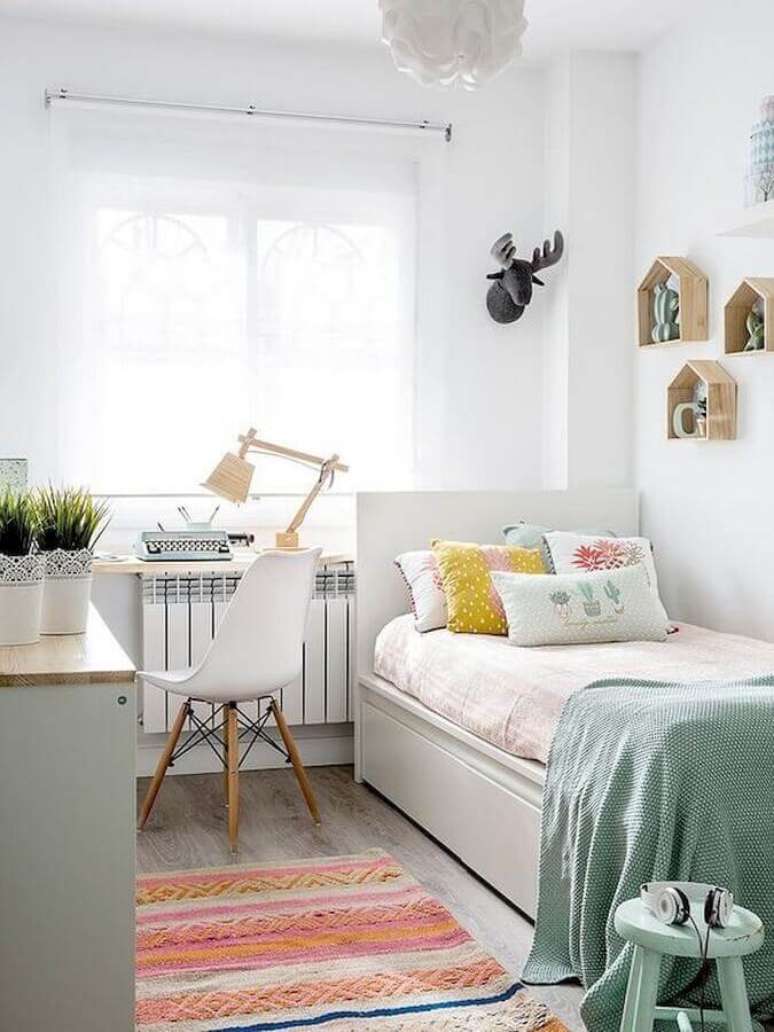 Quarto Feminino Pequeno: Como Decorar +57 Modelos de Quartos Lindos