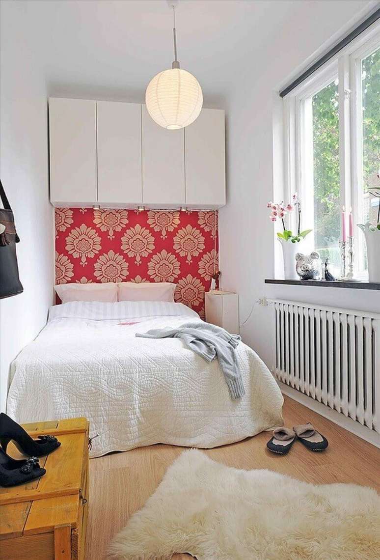 50. Decoração simples para quarto feminino pequeno – Foto Pinterest