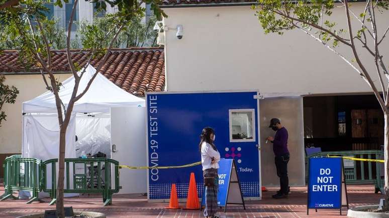 Um centro de testes de covid-19 está sendo montado na Union Station para a cerimônia