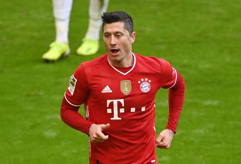 Lewandowski marcou três vezes pelo Bayern de Munique