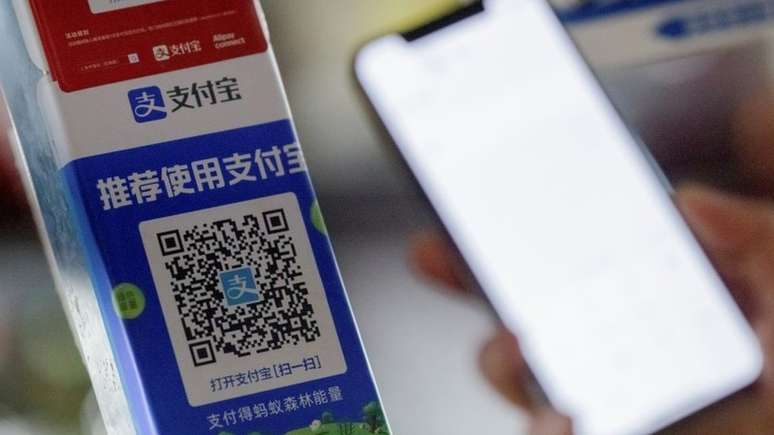 O serviço de pagamento digital Alipay é amplamente utilizado na China