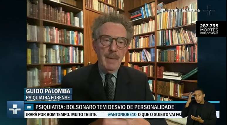 O psiquiatra Guido Palomba analisou o perfil de Bolsonaro para o ‘Jornal da Cultura’
