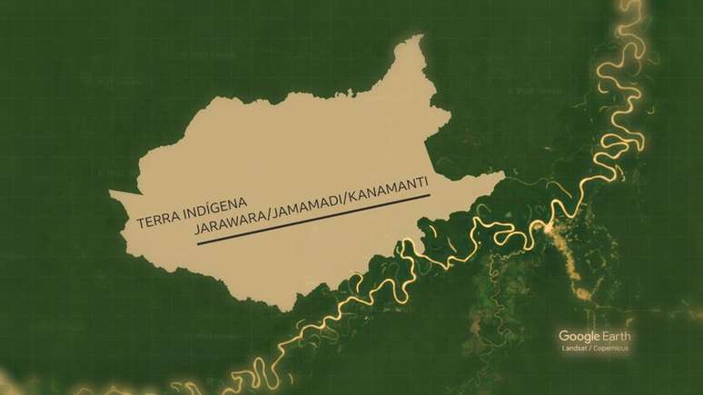 Terra indígena Jarawara/Jamamadi/Kanamanti fica na região dos rios Juruá e Purus, no sul do Amazonas