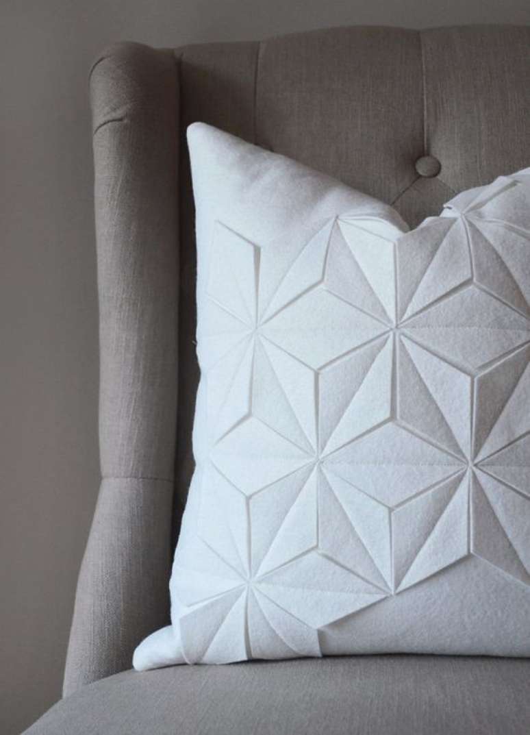 45. Tecido para almofada com estrela no tecido &ndash; Foto Etsy