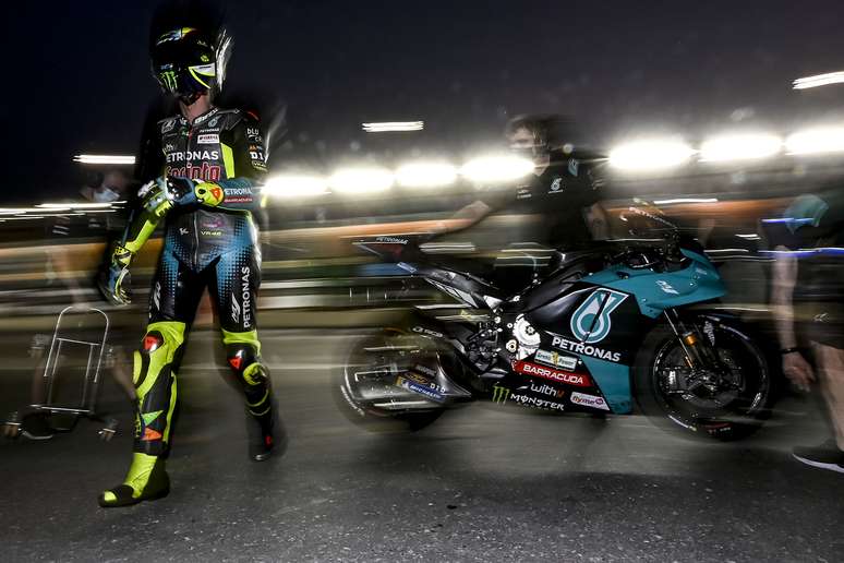 Valentino Rossi durantes pr&eacute;-temporada da MotoGP no Catar 