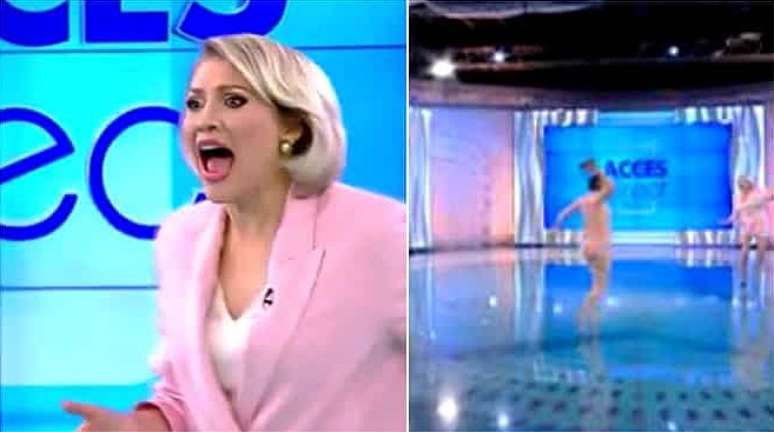 Aos gritos, a apresentadora Mirela Vaida conseguiu se desvencilhar do ataque