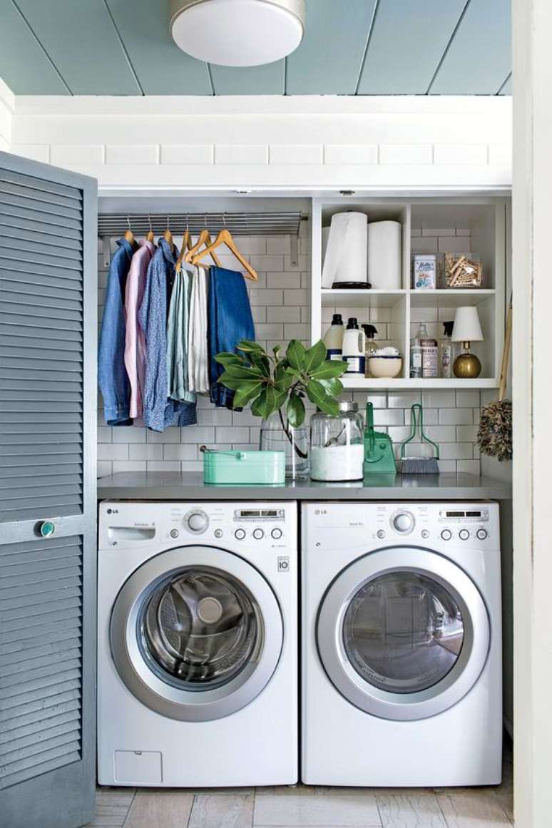 42. Área gourmet com lavanderia integrado – Foto Simplichique