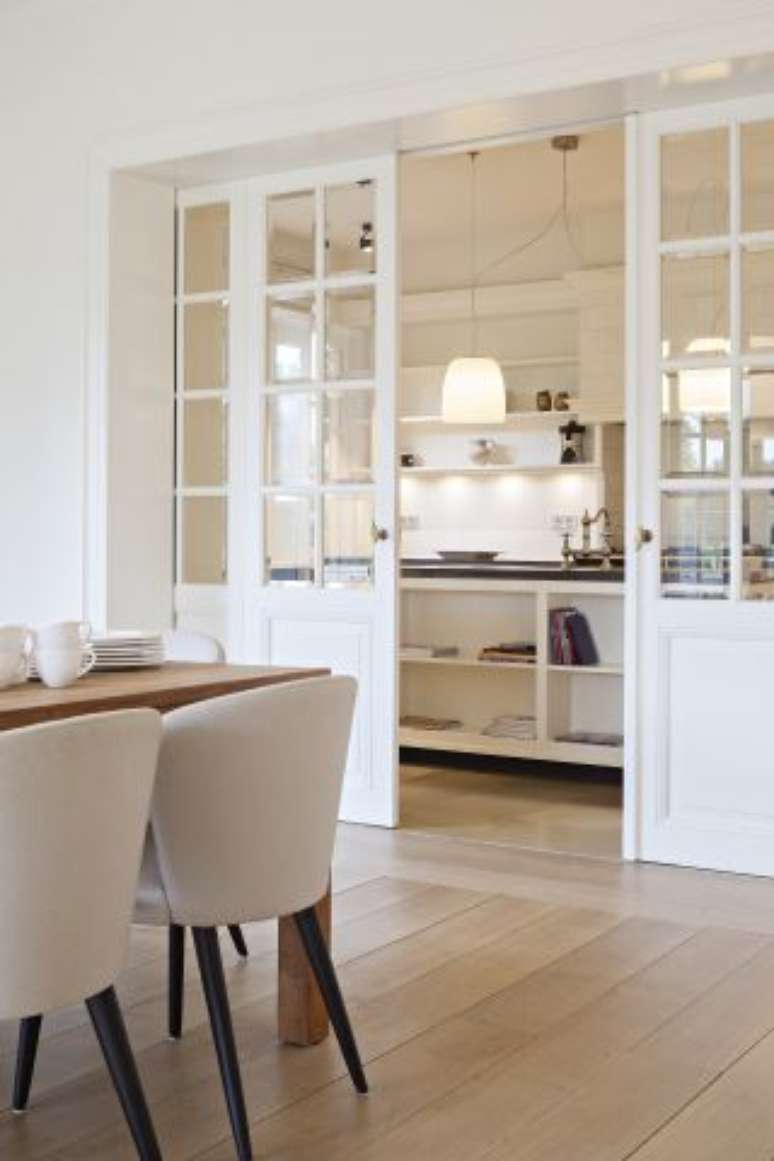 40. Porta de correr para sala de jantar &ndash; Foto Bplus